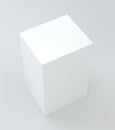 White box package mockup with shadow for your design. Blank container or cardboard template for cosmetic, medicine Royalty Free Stock Photo