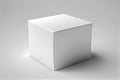 white box package on whitebackground