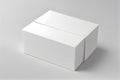 white box package on whitebackground