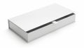 White box with sliding lid on white background Royalty Free Stock Photo