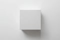 White box on solid background with soft shadow. Neural network AI generated Royalty Free Stock Photo