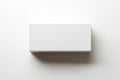 White box on solid background with soft shadow. Neural network AI generated Royalty Free Stock Photo