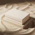 White Box on Textured Surface Royalty Free Stock Photo