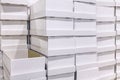 White box at warehouse Royalty Free Stock Photo