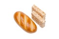 White bread and barley cookies Royalty Free Stock Photo