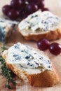 Blue Cheese Canapes Royalty Free Stock Photo