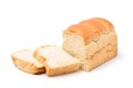 White bread loaf with sliced Royalty Free Stock Photo