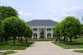 White Brick Mansion In Kentucky USA Royalty Free Stock Photo
