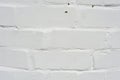 White brick masonry painted white with shadow and sun Royalty Free Stock Photo