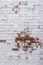 White brick rustic wall background Royalty Free Stock Photo