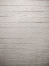 White Brick Sticker Wall Royalty Free Stock Photo