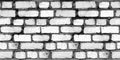 White brick wall abstract background. Seamless Texture of bricks. Template for design Royalty Free Stock Photo
