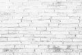 White brick wall art concrete or stone texture background in wallpaper limestone abstract paint to flooring and homework/Brickwork Royalty Free Stock Photo