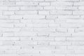 White brick wall art concrete or stone texture background in wallpaper limestone abstract paint to flooring and homework/Brickwork Royalty Free Stock Photo