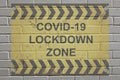 White wall Covid lockdown