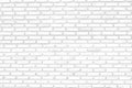 White brick wall background/white brick wall texture of modern ideal for background and used in interior design. Royalty Free Stock Photo