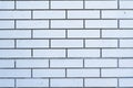 White brick wall. Modern masonry. Silicate bricks