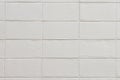 White brick wall for pattern and background Royalty Free Stock Photo