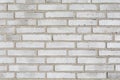 White brick wall pattern background, close up Royalty Free Stock Photo