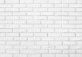 White brick wall pattern background Royalty Free Stock Photo