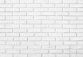 White brick wall pattern background Royalty Free Stock Photo