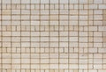 A white brick wall with a pattern of squares Royalty Free Stock Photo