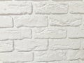 White brick wall, perfect as a background, square photograph