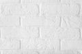 White brick wall, perfect as a background, square photograph