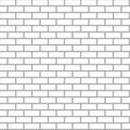 White brick wall seamless background. texture pattern Royalty Free Stock Photo