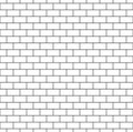 White Brick Wall Seamless Pattern Royalty Free Stock Photo