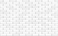 White brick wall seamless texture. Vector background Royalty Free Stock Photo