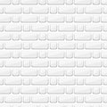 White brick wall. tacking. Building. Seamless background, texture of bricks. Royalty Free Stock Photo