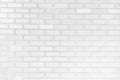 White brick wall texture background abstract brickwork design backdrop photo Royalty Free Stock Photo