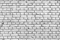 White brick wall texture background. Old weathered and cracked bricks. Close up Royalty Free Stock Photo