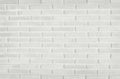 White brick wall texture background. Pattern white slate stone wall Royalty Free Stock Photo