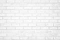 White brick wall texture background in room at subway. Brickwork stonework interior, rock old clean concrete grid uneven abstract Royalty Free Stock Photo