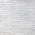 White brick wall texture for background, square photograph