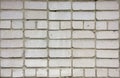 White brick wall texture. Facing bricks pattern. Royalty Free Stock Photo