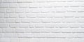 Close up modern white brick tiles wall texture background