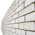 White Brick Wall Texture isolated on white background Royalty Free Stock Photo