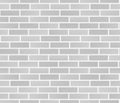 White brick wall texture. Seamless brick wall pattern. Vector illustration Royalty Free Stock Photo