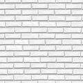 White brick wall texture seamless vector illustration.brick seamless texture.Eps10 Vector Royalty Free Stock Photo