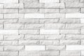 White brick wall texture/white brick wall texture of modern ideal for background and used in interior design. Royalty Free Stock Photo