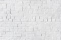 White brick wall textured background Royalty Free Stock Photo