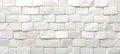 White Brick Wall Tile Texture. White Stone Background. Mosaic Tile Pattern for Design. Royalty Free Stock Photo