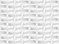 White brick wall Vector illustration background.  Texture pattern for your web site design, app, UI. Royalty Free Stock Photo