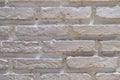 White bricks wall texture with light above and shady,closed-up Royalty Free Stock Photo