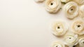 Cream Ranunculus: A Feminine Empowerment In Gothic Aesthetic