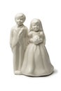 White Bride and groom porcelain figurine