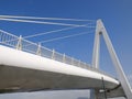 White bridge and blue sky Royalty Free Stock Photo